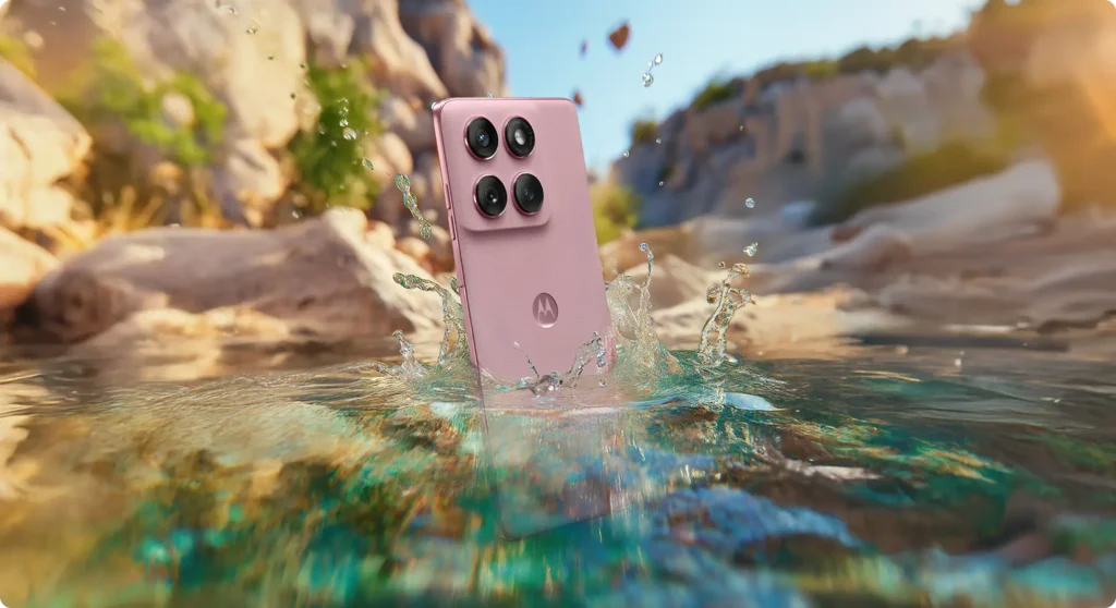 Imagem do smartphone Edge 60 Fusion.